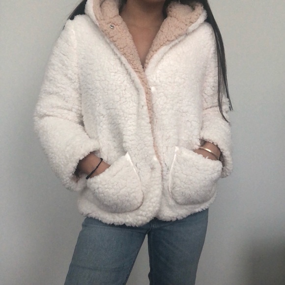 C&C California Other - White / Tan Sherpa Jacket